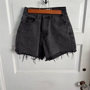 DISSH Black Denim Women Shorts